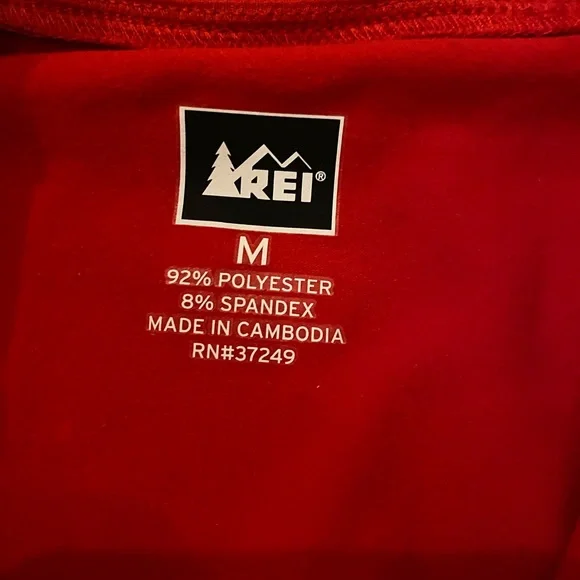 Men’s REI Red 1/4 Zip Hoodie, Great Condition, Medium - Picture 6 of 8